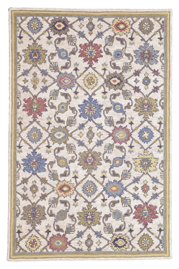 Heritage 458 Cream Traditional Wool Rug