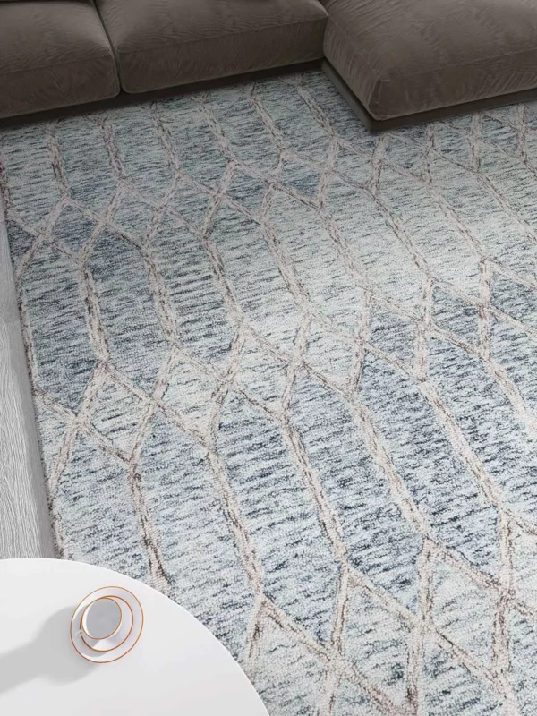 Loop 500 Cream Modern Wool Rug
