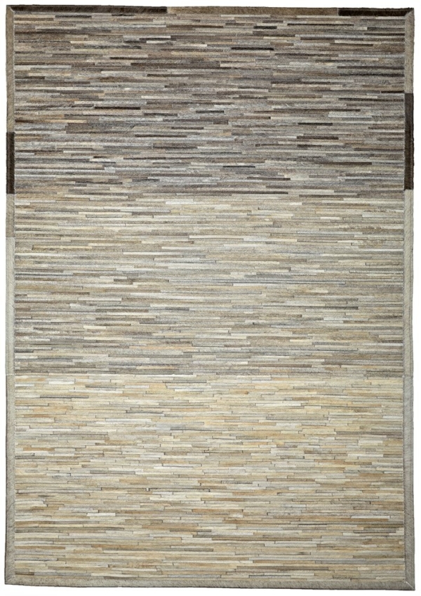 Parquet 818 Ivory Cowhide Rug