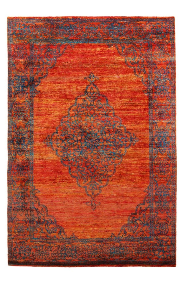 Versa 690 Rust Traditional Silk Rug